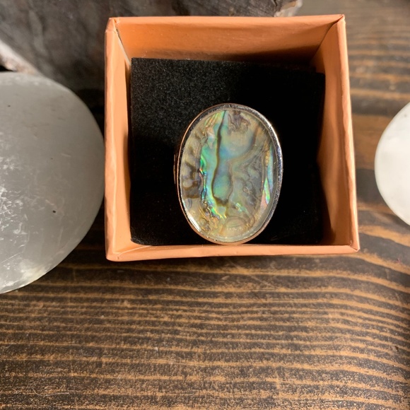 Alchemy63 Handmade Mother of Pearl Ring - Picture 2 of 6